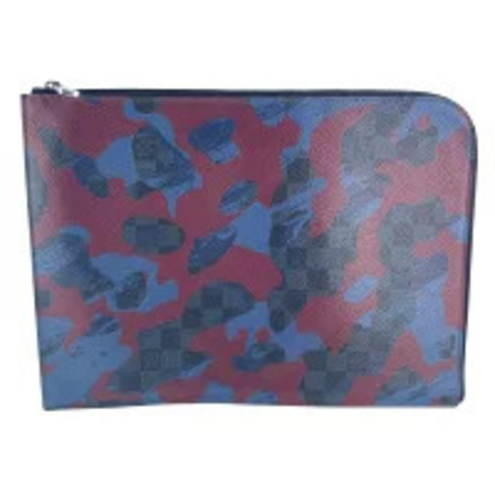 Louis Vuitton Pochette Jour Damier Cobalt Blue Clutch Bag Shoulder